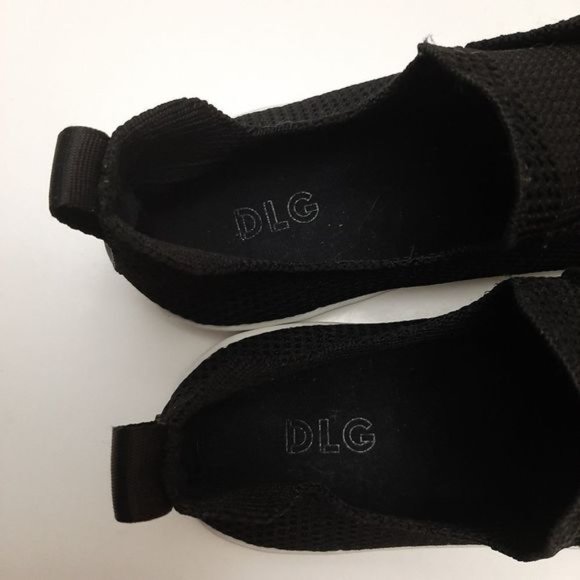 DLG Perforated Stretch Slip-on Shoes Black Sneakers Sz 9 - Picture 11 of 14